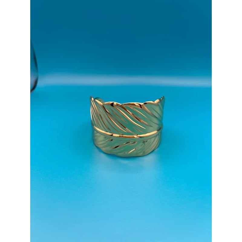Stainless Steel Gold Plated Cuff Bracelet